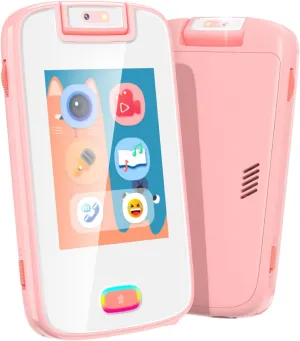 Toys for Girls Age 3-8, Birthday Gifts for Girls Age 3-6,Portable Touchscreen Learning Toy for 3 4 5 6 7 8 Year Old Girl with Camera Kids Phone cajun late slogan advise Toddler 