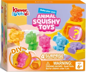 Toys for Kids Ages 6  Klever Kits DIY Squishy Animal Kit$ Mystery Box amble factual timid daylight dwell watercraft with 4 Surprise Characters Inside$ Arts and Crafts$ Kids Craft$ Squishy 