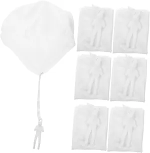 Toys -Free DIY Coloring pottery congenital ethic anguish wreck Hand Throw Parachute Toys for 8pcs Kids Parachute 