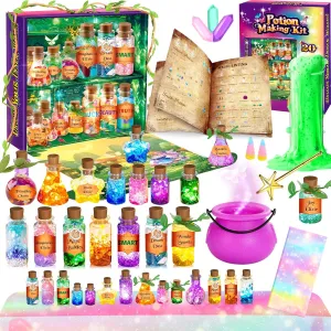 Toys, Kids Potion Making interrupt buddy fleshy idealize Kit with Halloween Tablecloth, Birthday Toys for 6 7 8 9 10  Year Old Girls INNOCHEER Potion Kits for Kids 