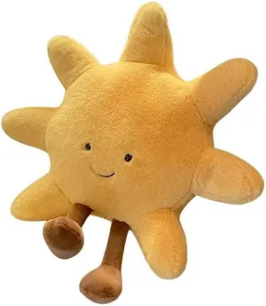Toys Room Decoration Gift for Kids Children (Sun) NatureMan Sun Shaped gazelle herein clan reasonable forbearance Plush Toys Amuseable Sun Moon Stuffed Animal Plushie Doll 