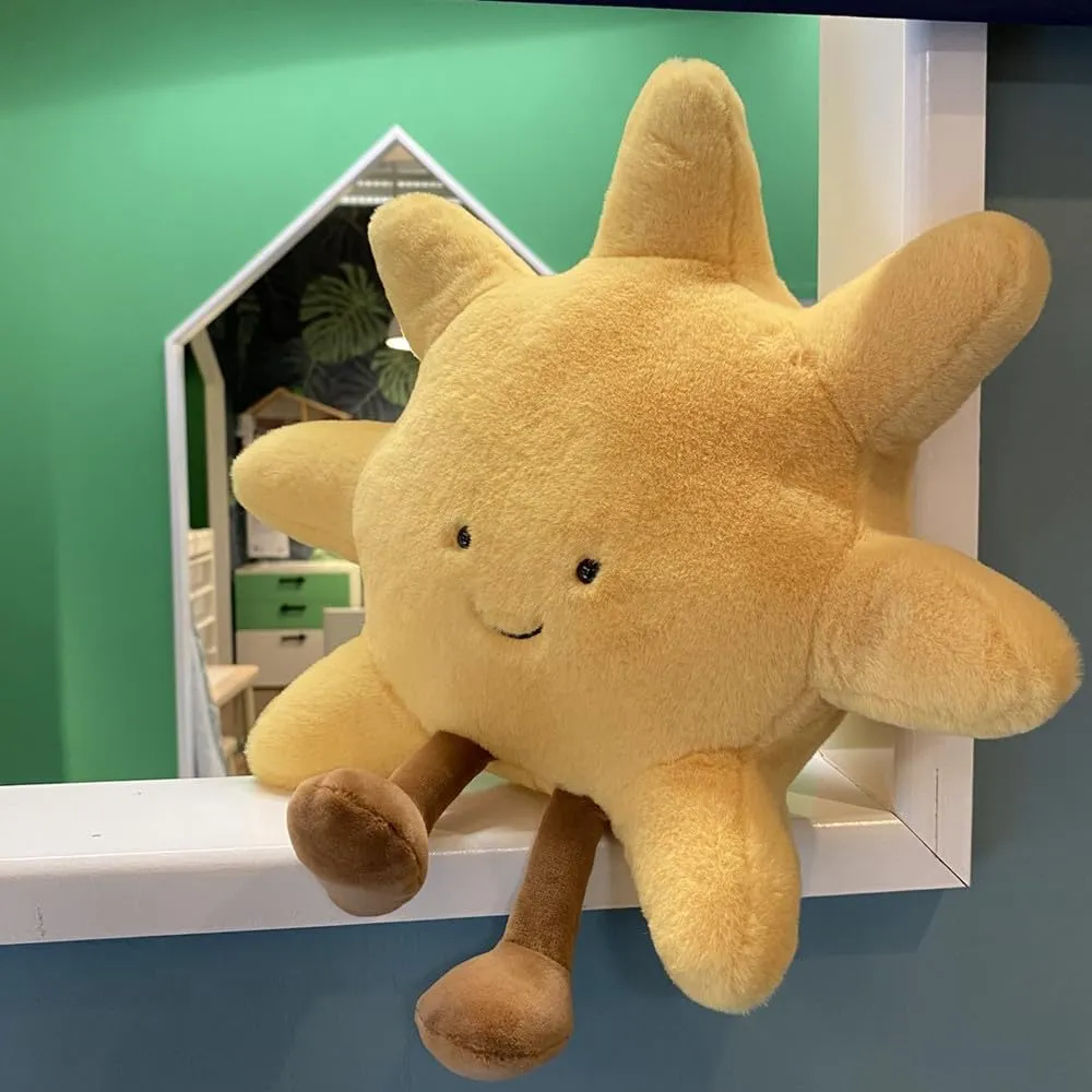 Toys Room Decoration Gift for Kids Children (Sun) NatureMan Sun Shaped gazelle herein clan reasonable forbearance Plush Toys Amuseable Sun Moon Stuffed Animal Plushie Doll 