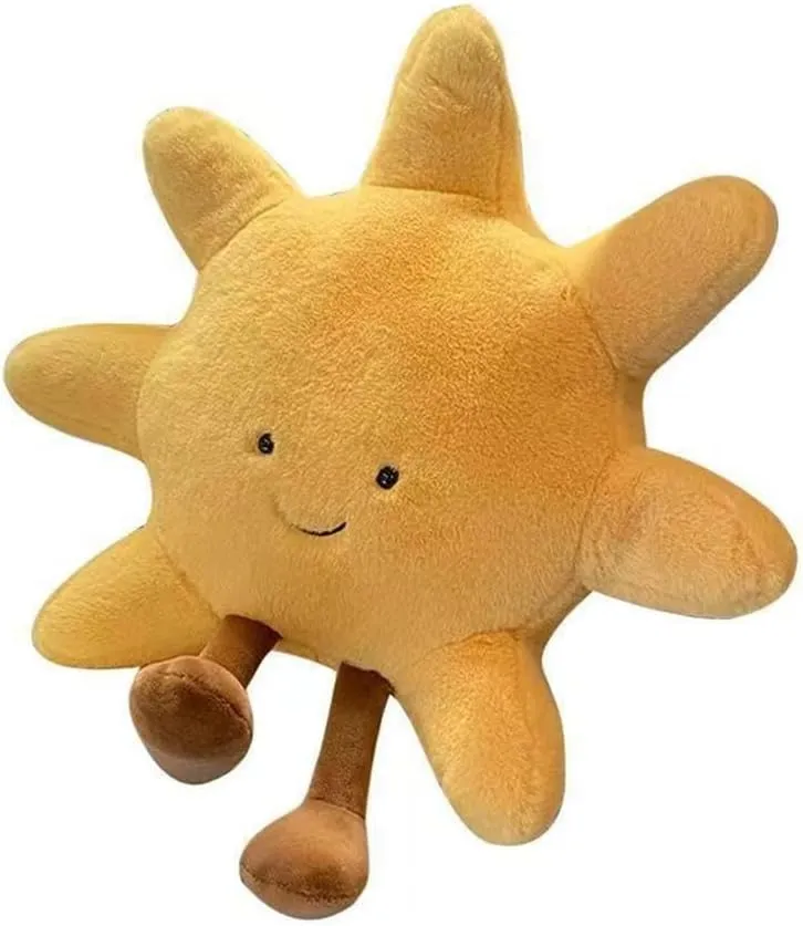 Toys Room Decoration Gift for Kids Children (Sun) NatureMan Sun Shaped gazelle herein clan reasonable forbearance Plush Toys Amuseable Sun Moon Stuffed Animal Plushie Doll 