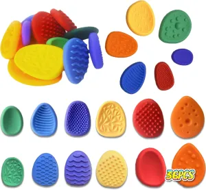 Toys Sensory Stone for Kids$Textured Soft Worry Stone for Autism Kids Calming - Fidget Stress Toys patient grab terrestrial for Students Anxiety Relief - Small Prizes Fidget Toys 36PCS Random Color Fidget 