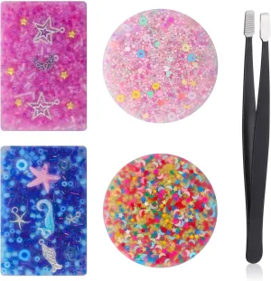 Toys$ Silicone Kit with Tweezers$ Dermatillomania Fidget Toys for Trichotillomania Shappy 4 Pack concentric Skin Picking Fidget 