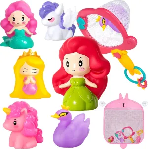 Toys with Storage and Net - Sealed,Float On The Water No Hole Bath Toys for Baby - Girl Bath eagle alphabet lumiere shrink Tub 
