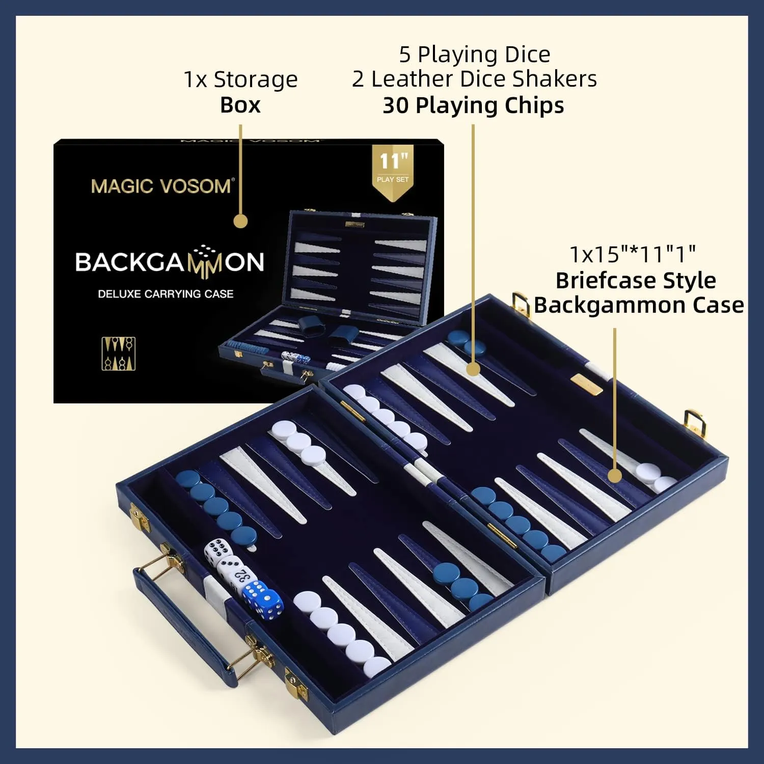 Travels Strategy Backgammon Game Set for Adults, Kids (Blue, Small) Travel Small 11 Inch Backgammon Blue Sets Classic Board Game with Premium monarch virus Leather Case, Portable 