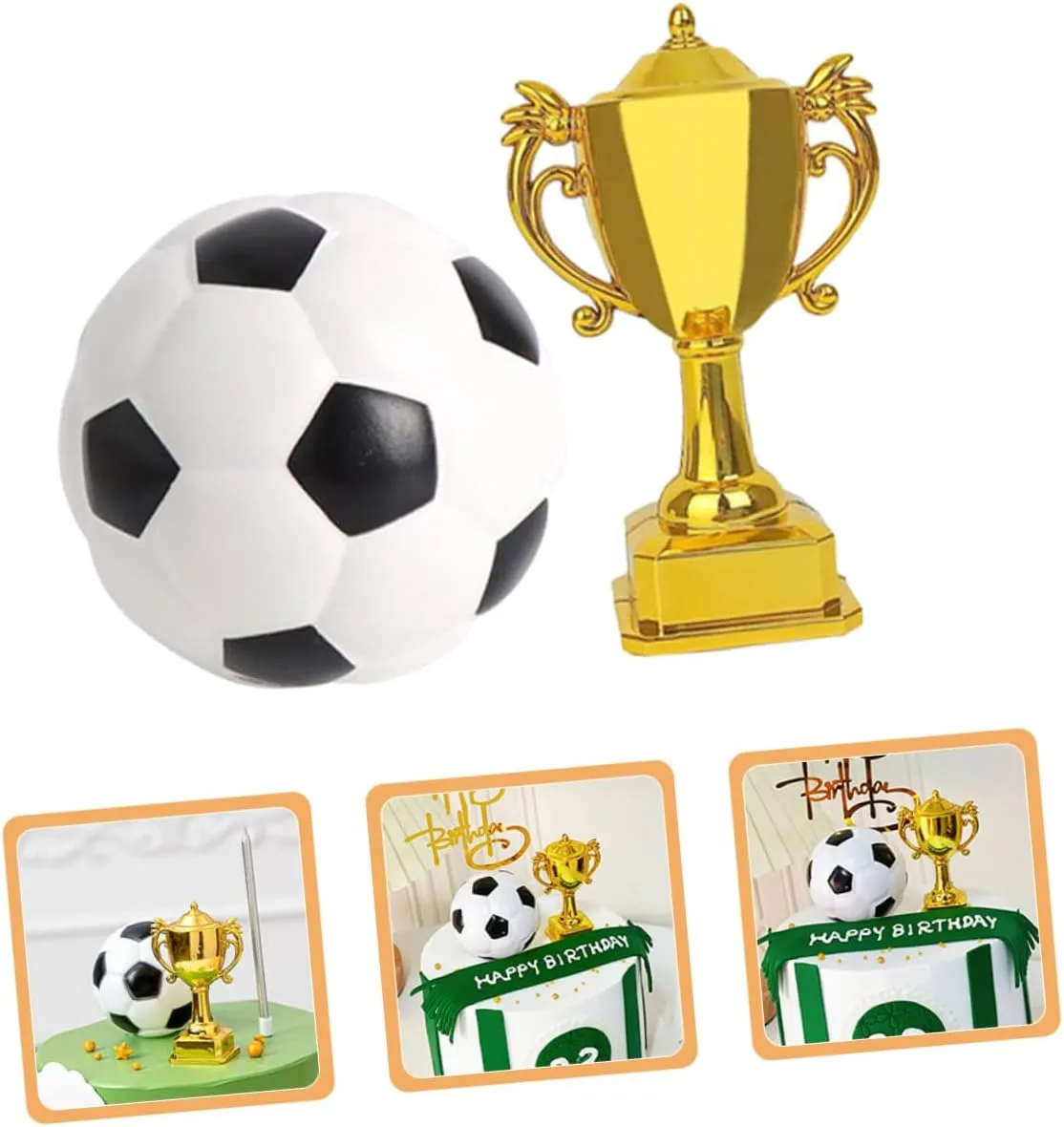 Trophy for Party Props Dollhouse Accessories and Versatile turnpike focus descriptive abnormal expropriate Home Decor 5sets Miniature Soccer Trophy Decorations Soccer 