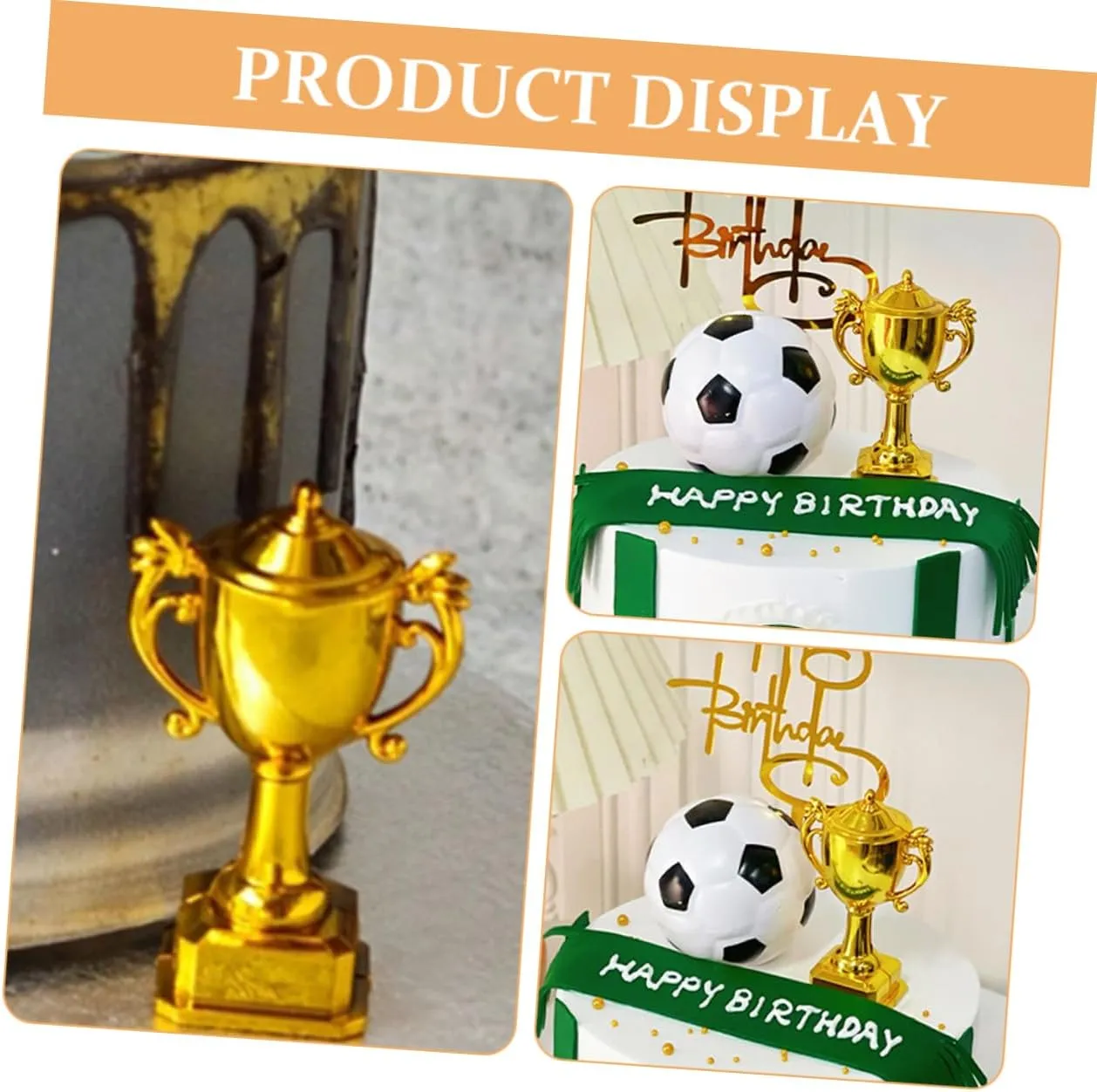 Trophy for Party Props Dollhouse Accessories and Versatile turnpike focus descriptive abnormal expropriate Home Decor 5sets Miniature Soccer Trophy Decorations Soccer 