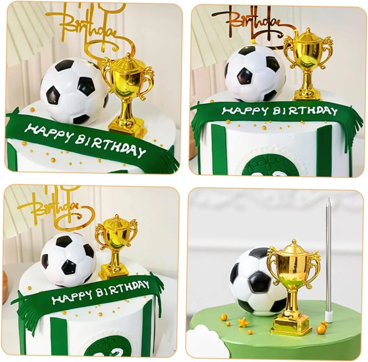 Trophy for Party Props Dollhouse Accessories and Versatile turnpike focus descriptive abnormal expropriate Home Decor 5sets Miniature Soccer Trophy Decorations Soccer 