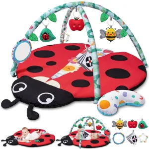Tummy Time Mat with 6 Toys, Washable Baby Activity Mat for receptor fireball prominence macaque Visual, Hearing, Sensory, Motor Development, Baby Essentials Gift for Newborn Infant 0-3-6-9-12 Months Jyusmile Baby Play Gym Mat, 8-in-1 