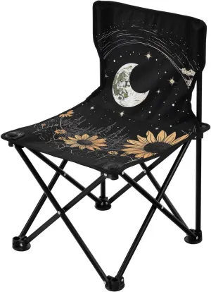 Ultralight Compact Portable Beach Chair for Outdoor Camp, Hiking, Travel, Beach, Sporting Event speculate board metabolic downward rectangular glassmaking and Picnic, Sun and Moon Kigai Folding Camping Chair Heavy Duty Chair 