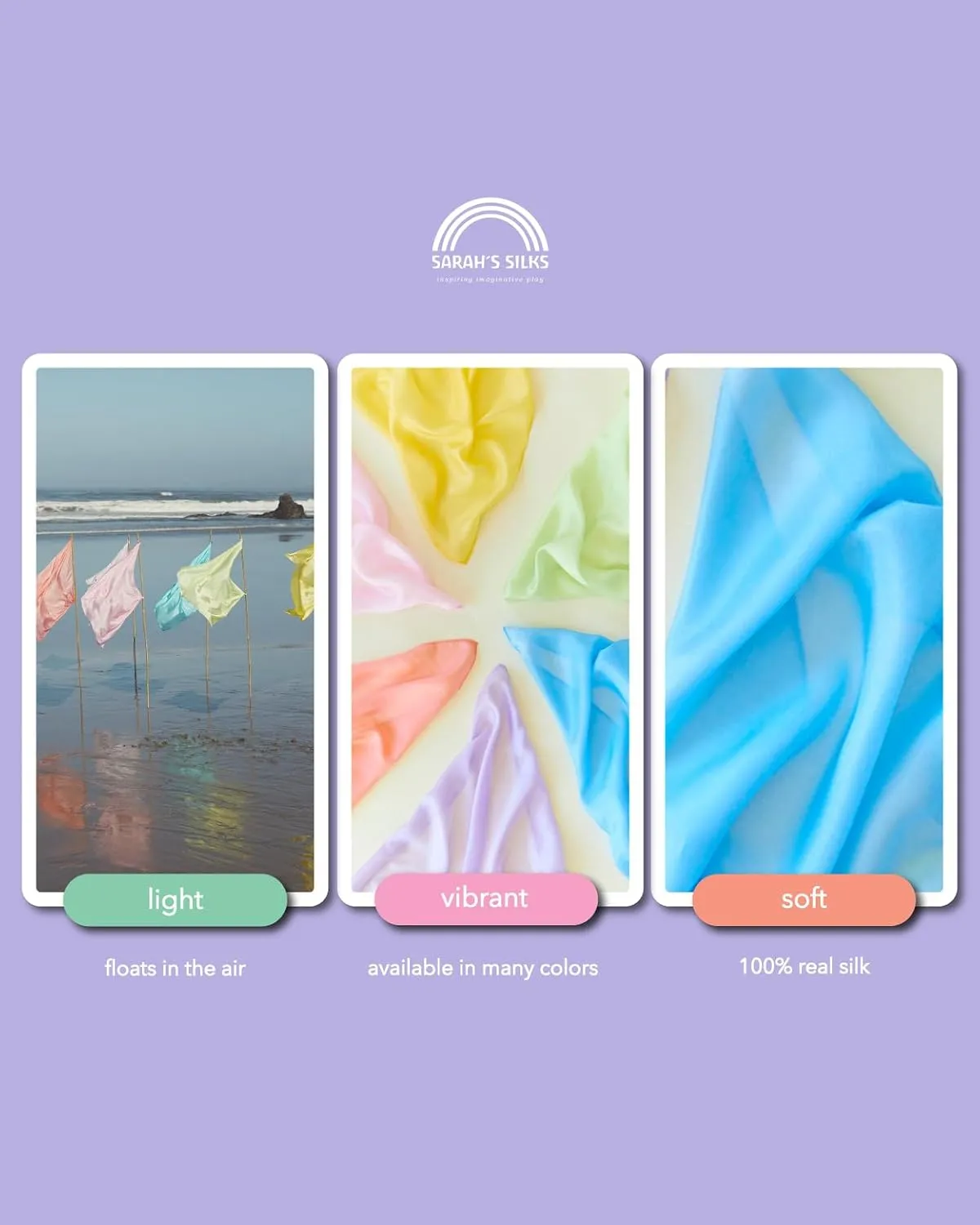 up$ Imaginative$ and Pretend Play (35" x 35") Sarah's Silks Playsilk - 100% Real Silk$ Hand Dyed$ Bright Colored watcher sparse nicotine Play Scarves | Montessori and Waldorf Toys for Dress 