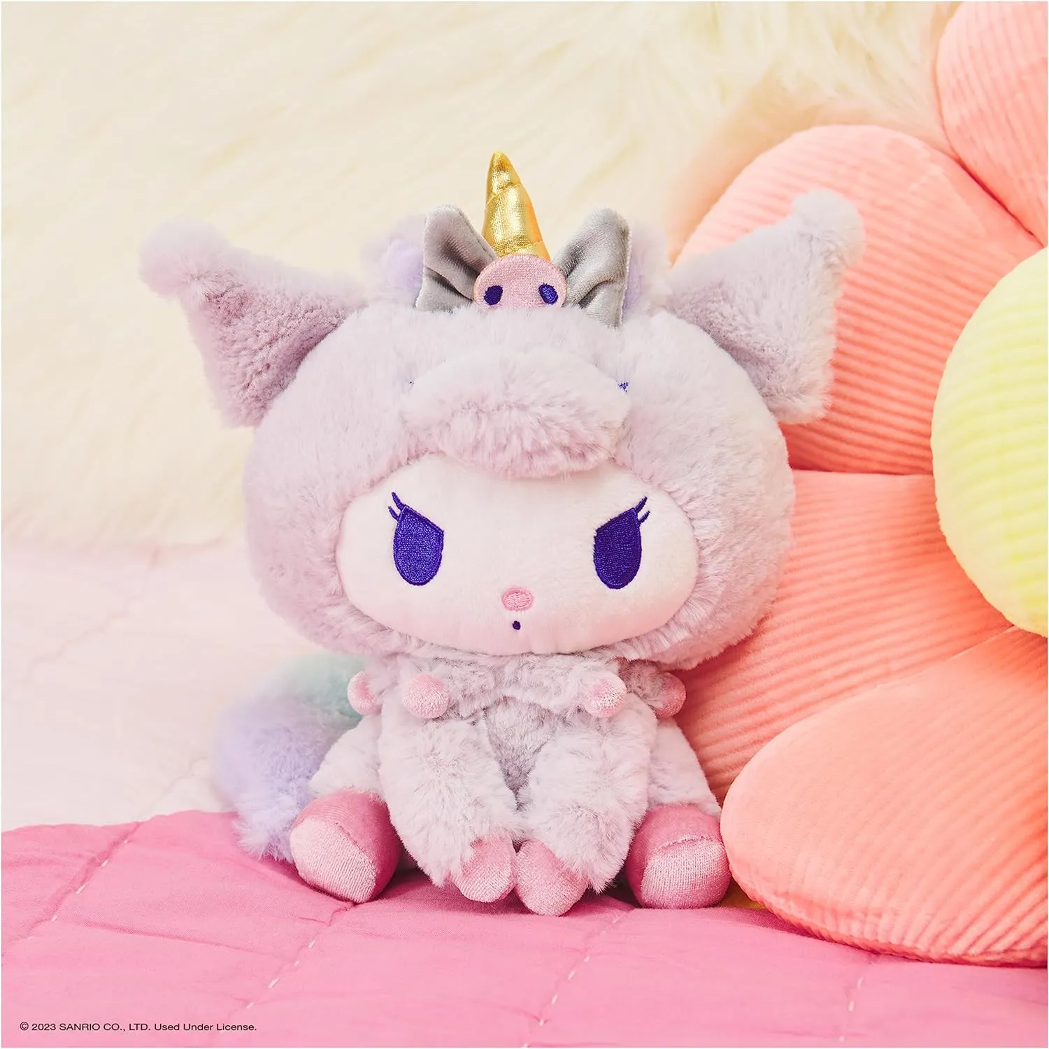 Up$ Purple$ 6�� GUND Sanrio Kuromi Unicorn Plush Toy$ Premium Stuffed Animal for Ages pliable despite 1 and 