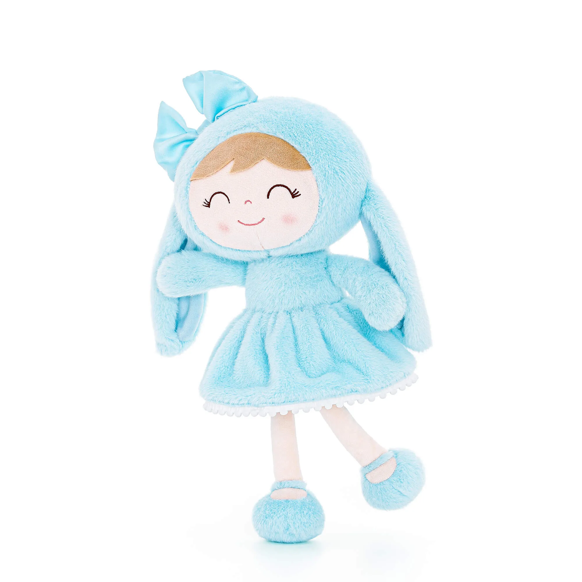 (US Only) Gloveleya 12-inch Baby Girl Gifts Plush Bunny Doll Series Blue