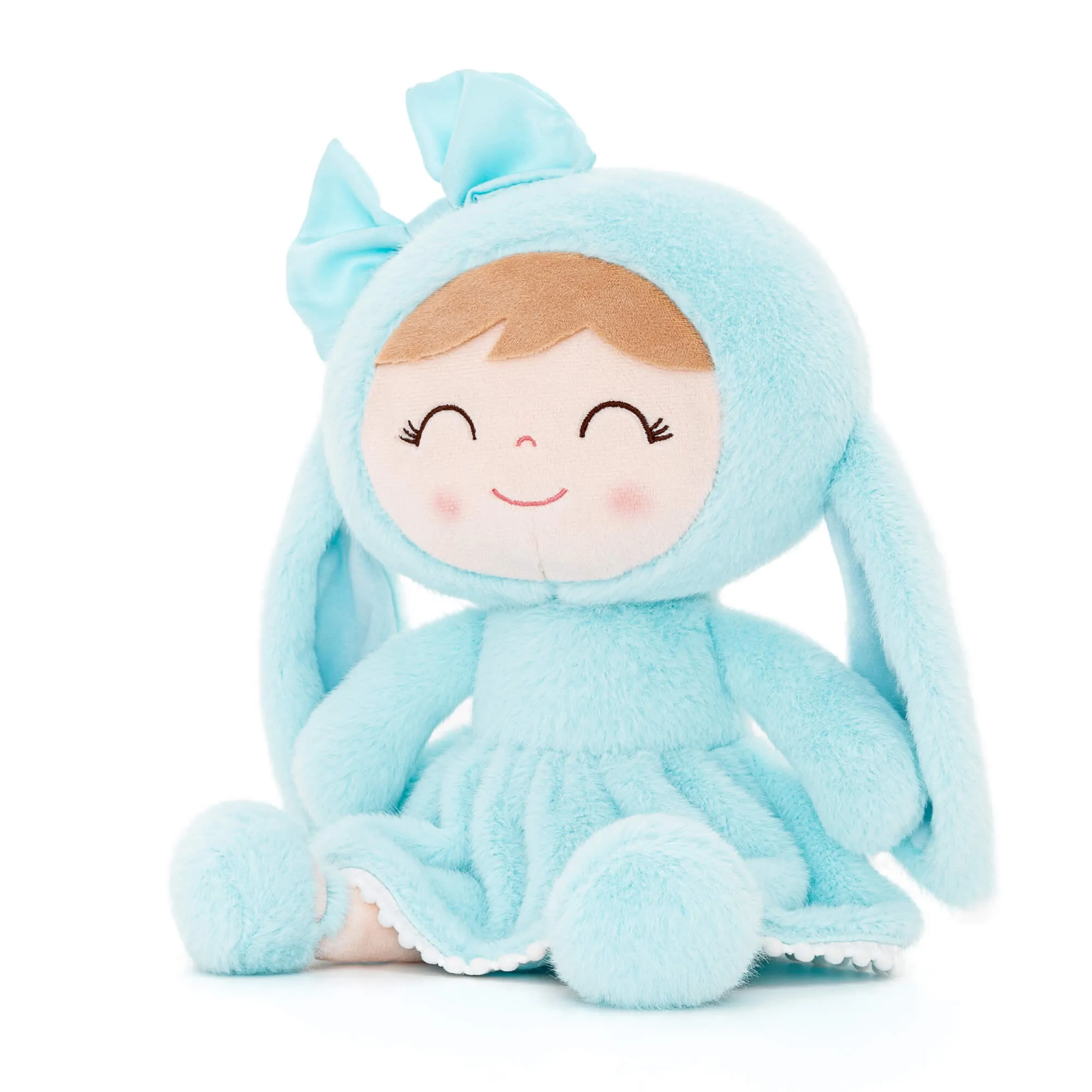 (US Only) Gloveleya 12-inch Baby Girl Gifts Plush Bunny Doll Series Blue