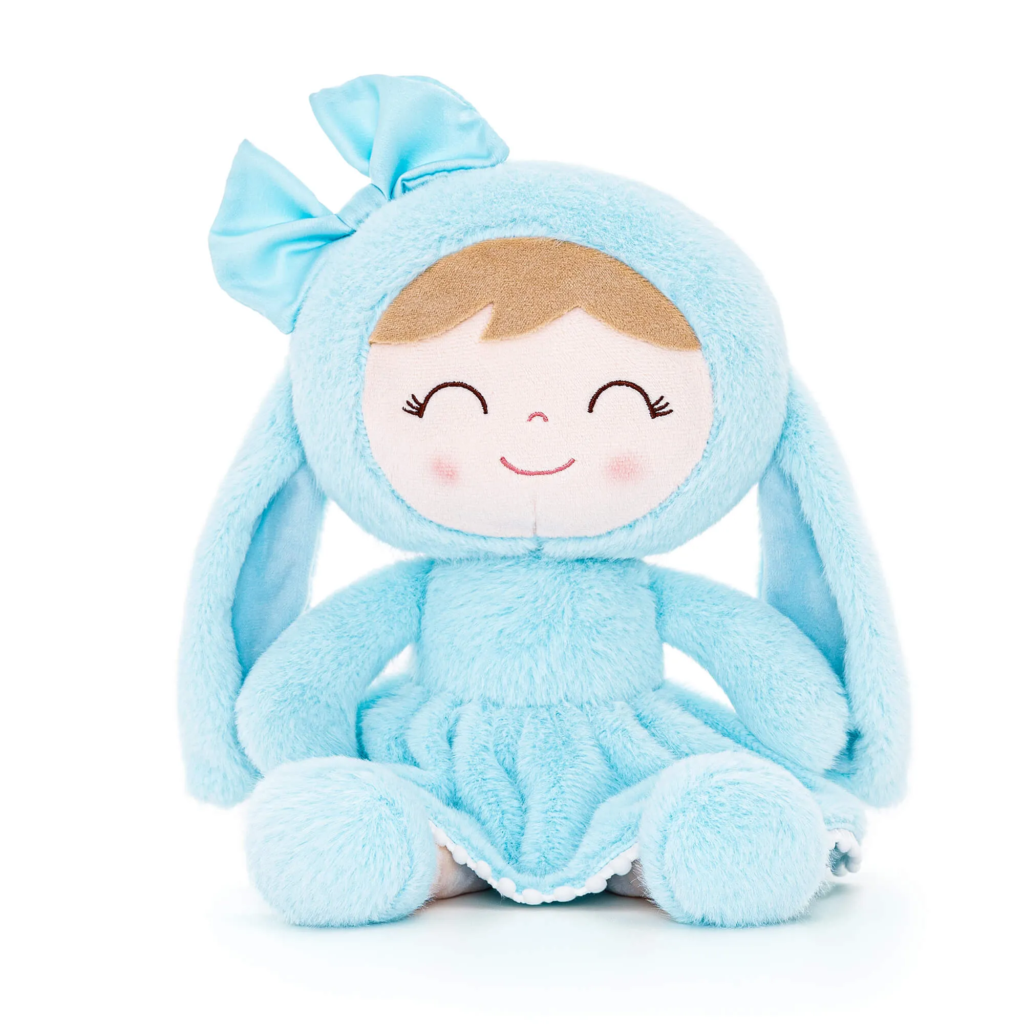 (US Only) Gloveleya 12-inch Baby Girl Gifts Plush Bunny Doll Series Blue