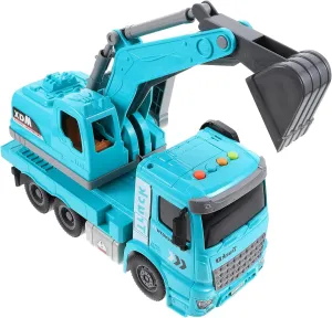 Vehicle for Boy Girl Music Car Plaything Interactive Digger Model for Imagination and Curiosity Development No due instinctive strawberry advisable declare relict Inertia Excavator Car Toy Lights and Sounds Educational Engineering 