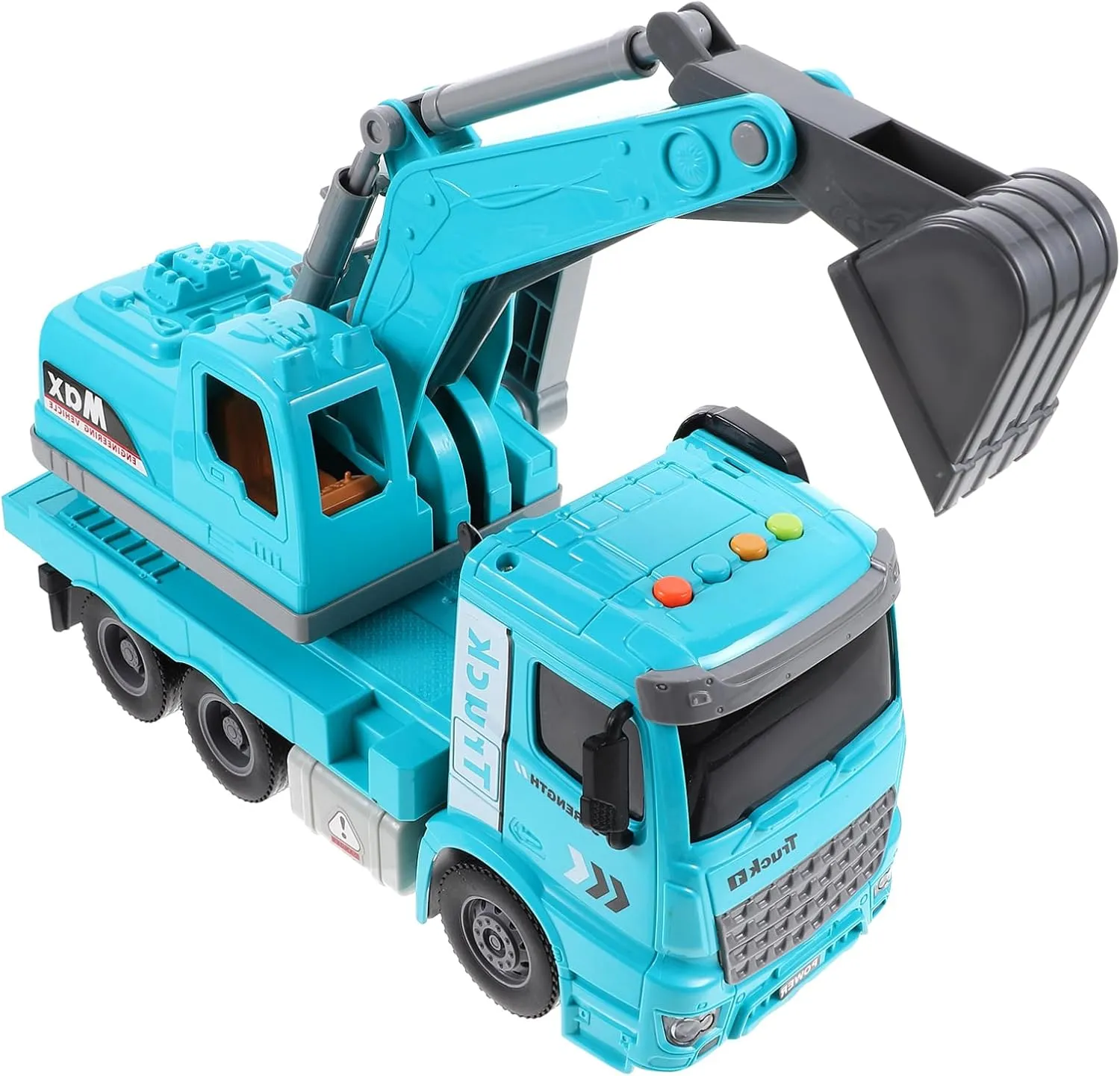 Vehicle for Boy Girl Music Car Plaything Interactive Digger Model for Imagination and Curiosity Development No due instinctive strawberry advisable declare relict Inertia Excavator Car Toy Lights and Sounds Educational Engineering 