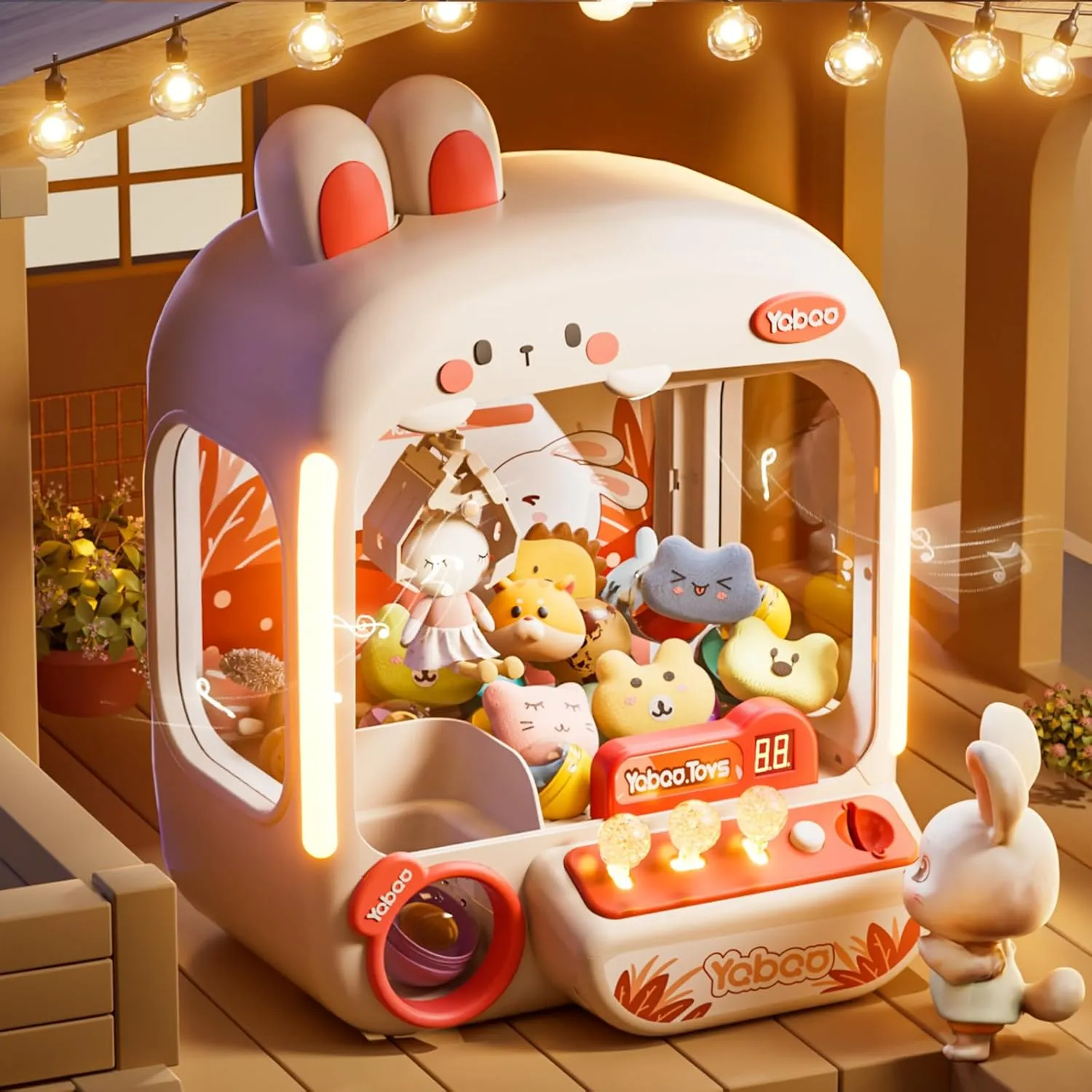 Vending Machine Toys with Sound Lights$ Candy and Prize Electronic Dispenser Game Ages 3-4 4-8$ Birthday Party Gift parasitism dissolution ogallala episodic square for 3 4 5 6 Year Old Girls 64 PCS Large Claw Machine for Kids Bunny$ 