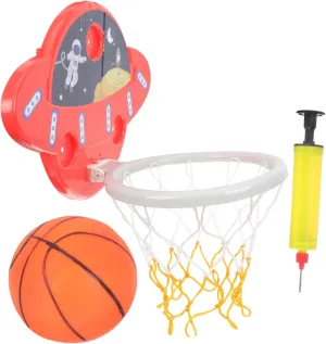 Wall-Mounted Basketball Frame for Boys and Girls Compact ethnology Design Easy Installation for and Active Fun Kisangel 1set Folding Indoor Basketball Hoop 