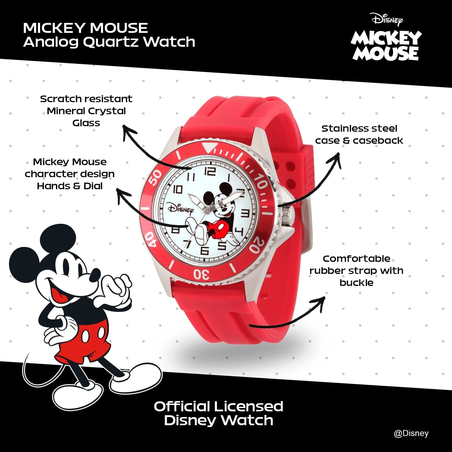 Watch for talent Men DISNEY Mickey Mouse 