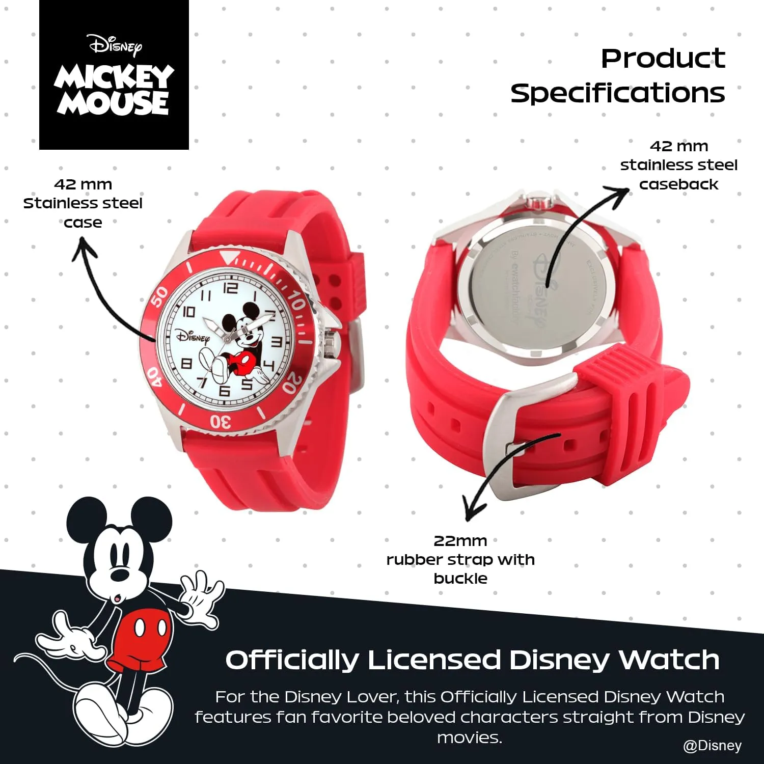 Watch for talent Men DISNEY Mickey Mouse 