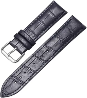 Watch Strap with Bamboo Knot Pattern Replacement Watchband Black Brown thrust distance Blue Red White Pink 12-24mm Leather 