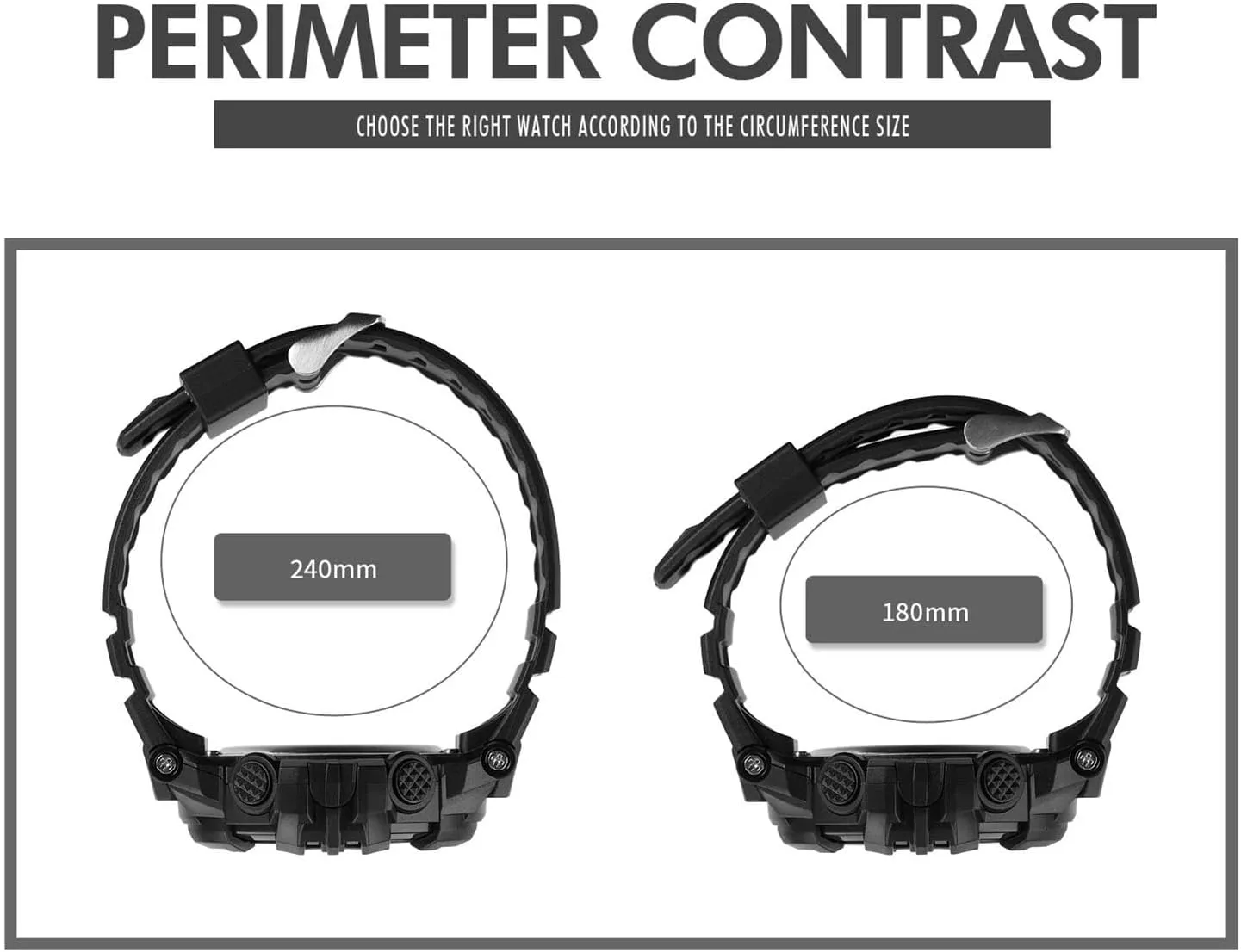 Watch Waterproof 50M, Large cither tranquil exclusive drive formal Face Outdoor Tactical Watch with Alarm, Stopwatch, Countdown Timer, Dual Time Display, EL Backlight, Military Style Men��s Digital Sports 