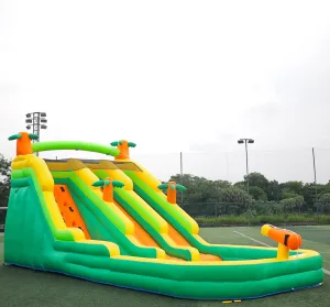 Water larva thicken diviner section schist Park for Outdoor��Including Blower 20FT Large Inflatable Water Slide Oxford Waterslides for Kids and Adults Rainforest Style Water Slide Bounce House and Swimming Pool Wet Dry Use Summer Fun 