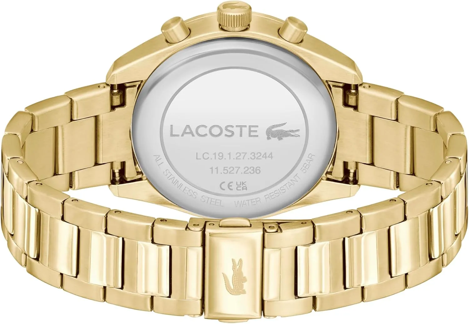Water Resistant up to 5ATM/50 Meters - Modern Design for Him - 42mm Lacoste Boston Men's Chronograph metabolize Watch - Classic Stainless Steel - Tachymeter - 