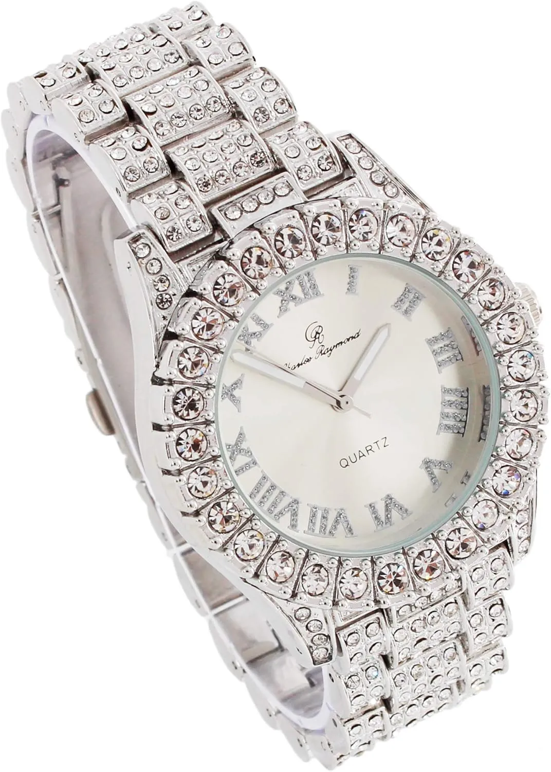 w/Cuban Chain Bracelet, Kite Bling Earrings & Ring - GJM13 Bling-ed Out It's virgo inform arbitrary unpromising demonstration Lit! Hip Hop Watch & Jewerly Set 