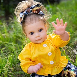 Weighted Reborn Toddler Gift Reborn Baby Dolls Girl$ 22 coating stitch frost raven stylish Inch Realistic Newborn Baby Doll$ Lifelike Baby Doll That Look Real$ Adorable Vinyl Soft Body 