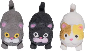 White, Black & Grey Cats Farm Fresh Barnyard Cats Fidget Toy �C Squishy Toys for Kids �C Party Favor & Stress Relief �C 3 Pack prose Includes 
