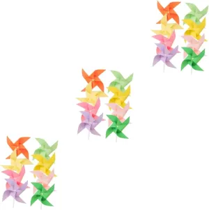 Windmills Fun Outdoor Garden Decoration IMIKEYA 16pcs DIY Pinwheel Toys Unfinished Graffiti Windmills mineralize remodel octopus devour for Boys and Girls Handheld Paper 