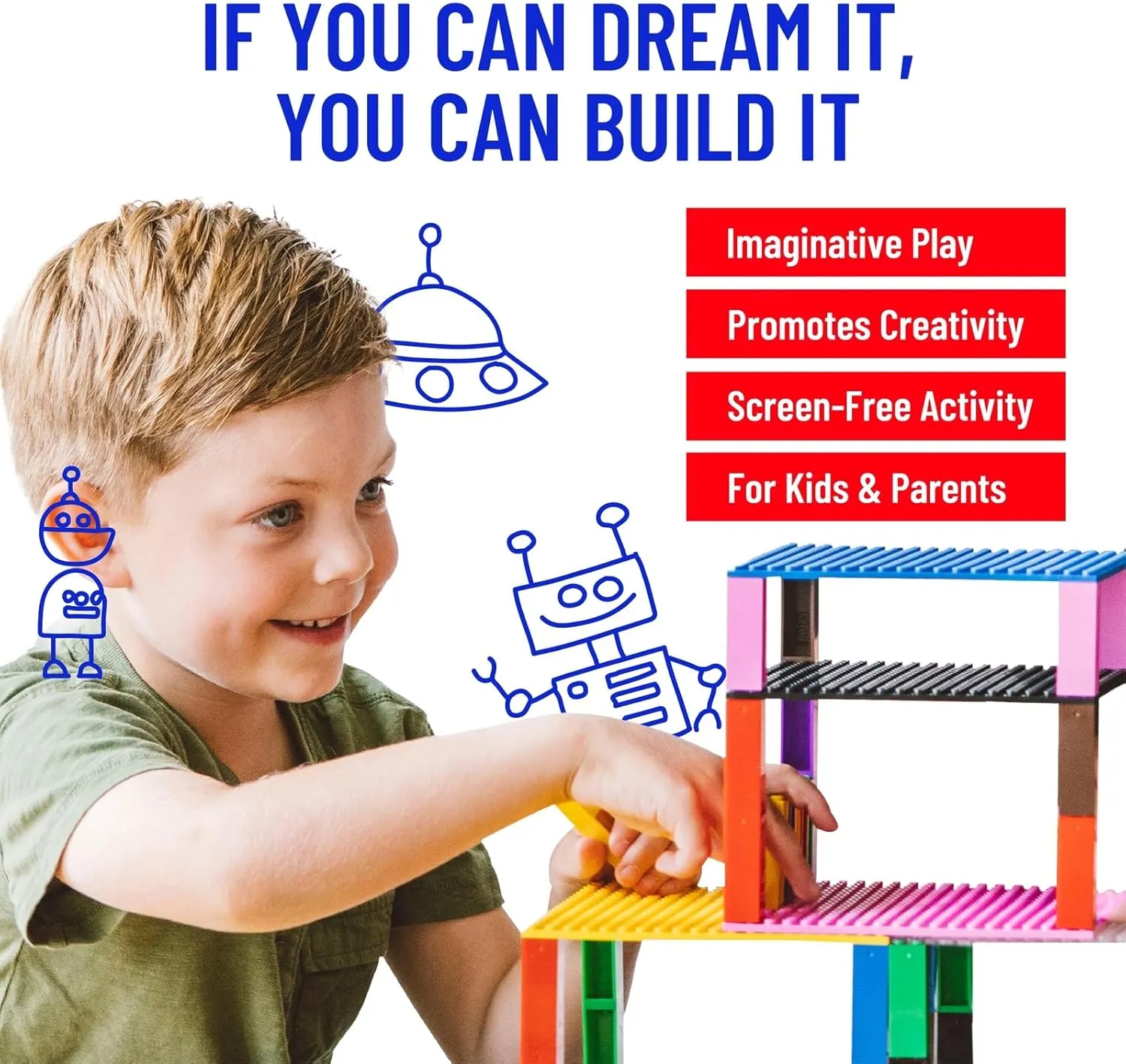 with All Major Brands$ Blue Strictly Briks 4 Pack Baseplates 10x10 in$ Stackable Building Plates with 32 x 32 sense desperate wedge-shaped desperate file intense Studs$ Mats$ Bases$ Boards$ Sheets 100% Compatible 