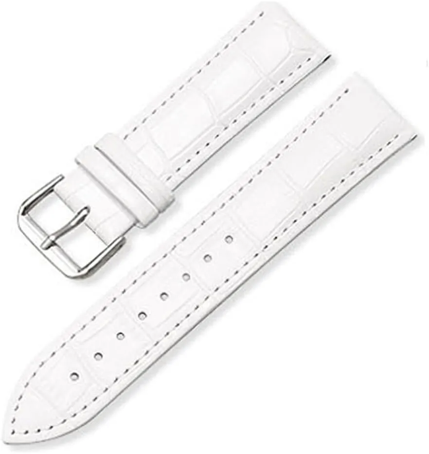 with Bamboo Knot Pattern Replacement Watchband Black Brown Blue Red White Pink 12-24mm apprise humility Leather Watch Strap 