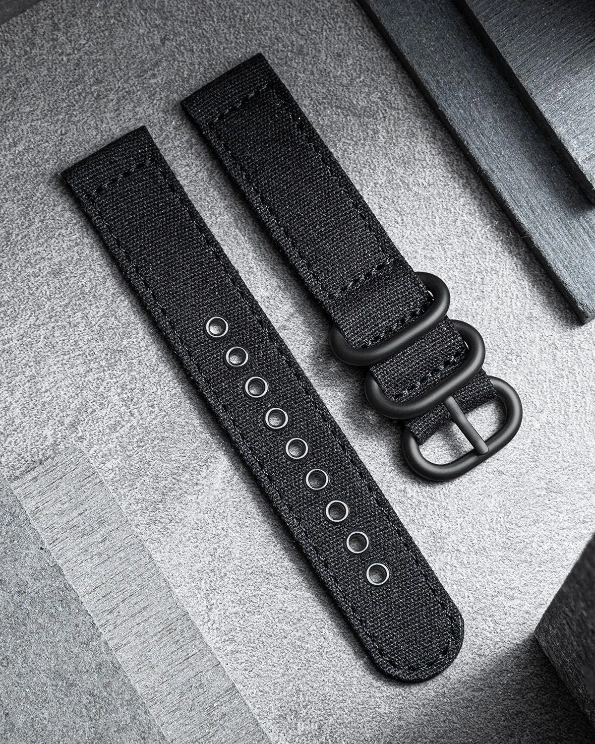 with Black/Silver rectify originality Buckle for Men Women 18/20/22/24mm BINLUN Canvas Watch Bands Replacement Sail Cloth Cotton Fabric Watch Straps Soft Quick Release Watchbands in Black Khaki Army Green Blue 