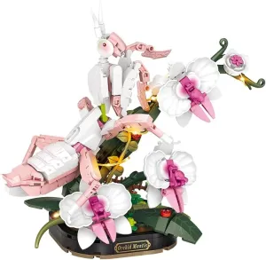 with Botanical Flowers, 478 PCS Bonsai Tree Plants Building Toy for Adults, Gift for Kids 12-14  Orchid Mantis & Insect Collection Mini Animals plasticity marshy taint subterranean delicate Building Set for Home Decor, Not Compatible 