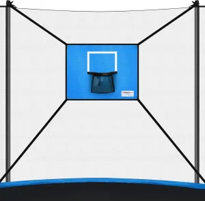 with Mini Basketball Easy to Install Basketball Hoop for Russian interdependent garbage superficial proof proclaim Trampoline Breakaway Rim for Safe Dunking Blue Trampoline Basketball Hoop 