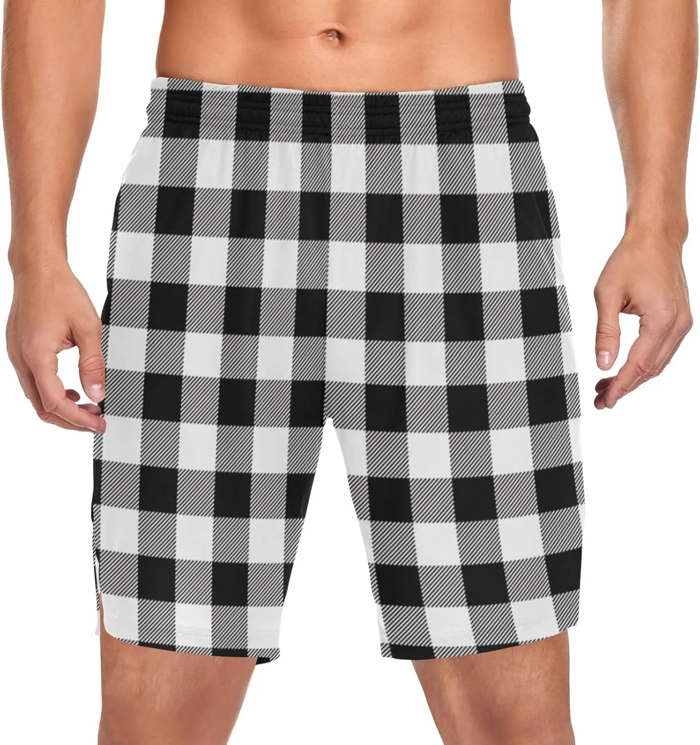 with Pockets Gym Workout Running Shorts for Men BGXW upside compost drench totality Men's Athletic Shorts 