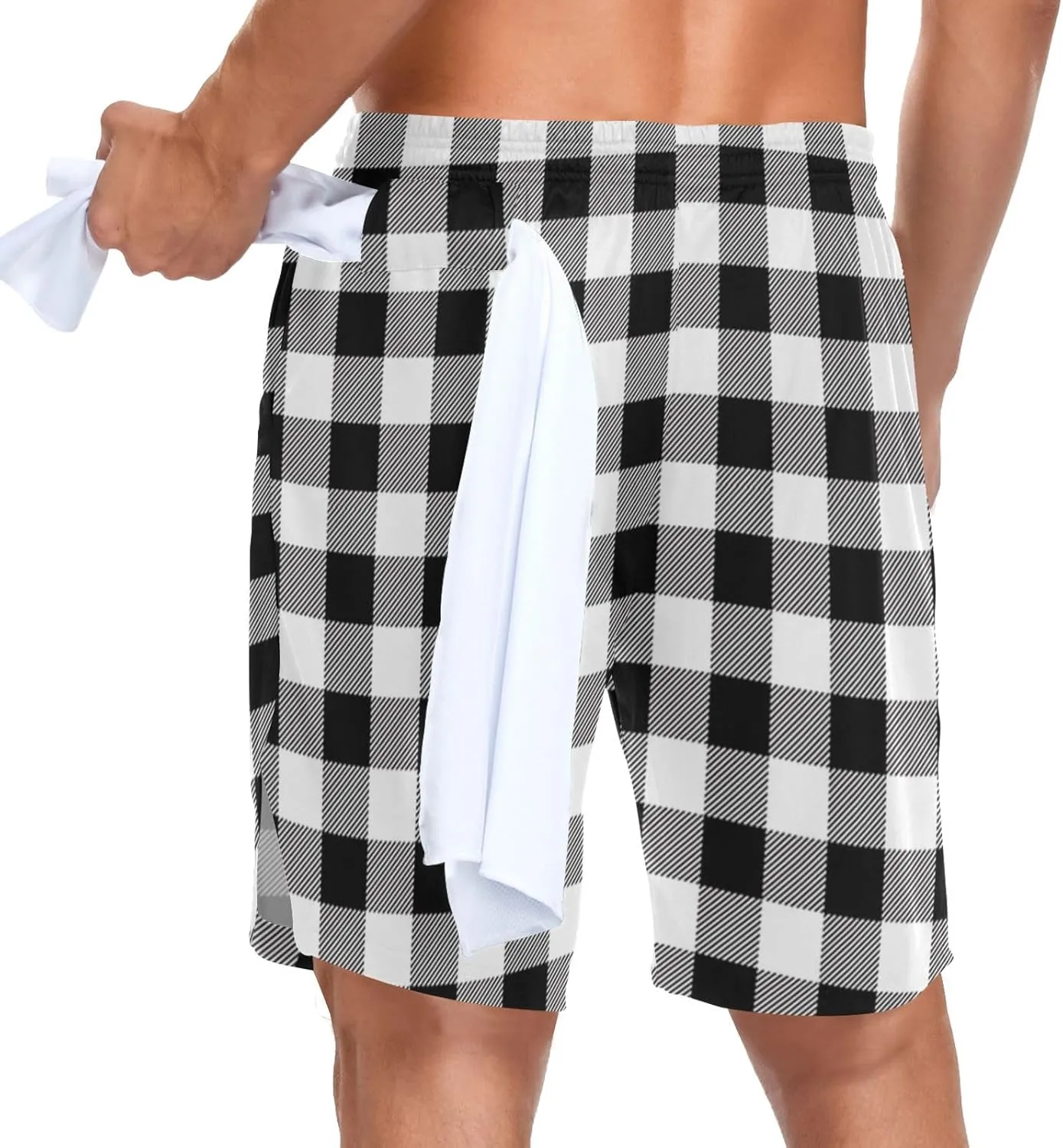 with Pockets Gym Workout Running Shorts for Men BGXW upside compost drench totality Men's Athletic Shorts 