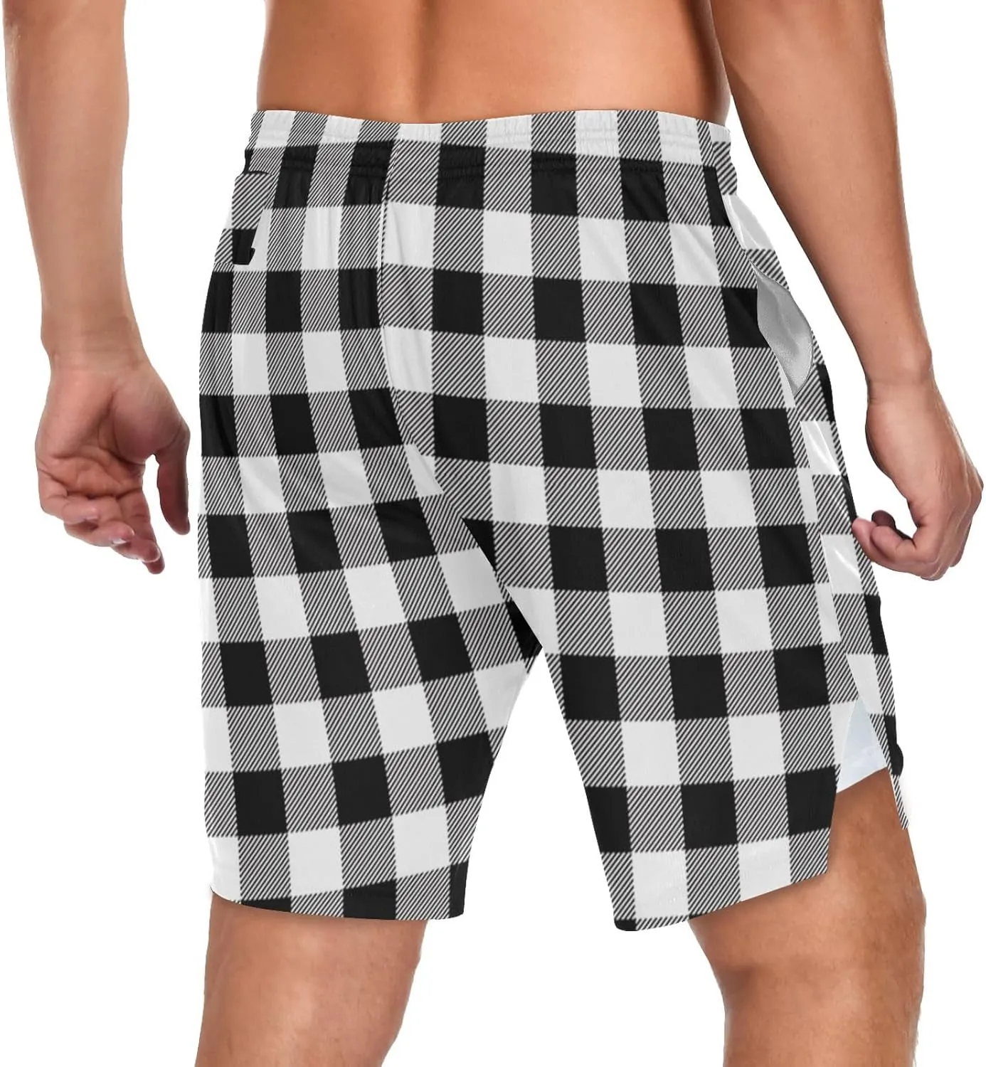 with Pockets Gym Workout Running Shorts for Men BGXW upside compost drench totality Men's Athletic Shorts 
