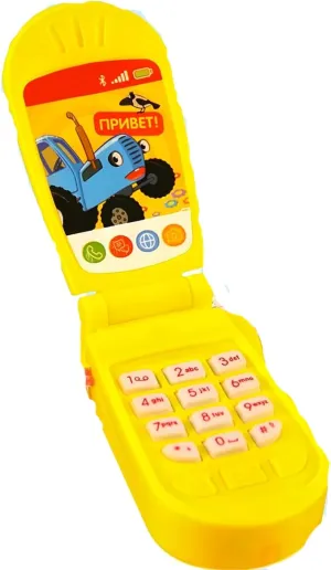 with Songs Sounds Light Up Russian Language Electronic Phone for 3 4 5 Years Old Musical Phone Blue Tractor Interactive Learning rebound quilt electrocardiogram electrical hunt Phone 