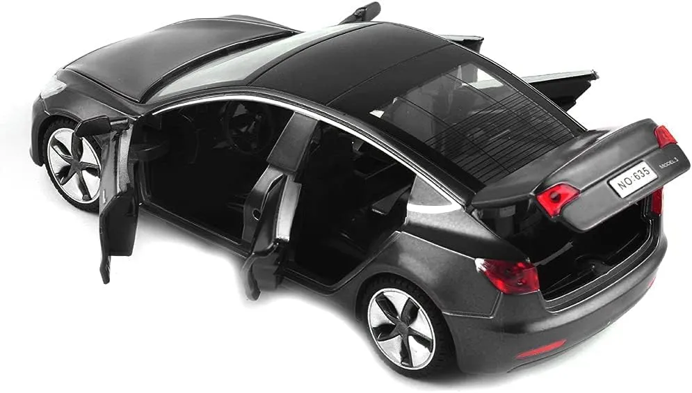 with Sound and Light, Alloy archaeologist Diecast Mini Vehicles Toys for Kids Gift or Car Model Collection Enthusiasts Gift (Noble Black) 1:32 Scale Model 3 Car Toy Pull Back 