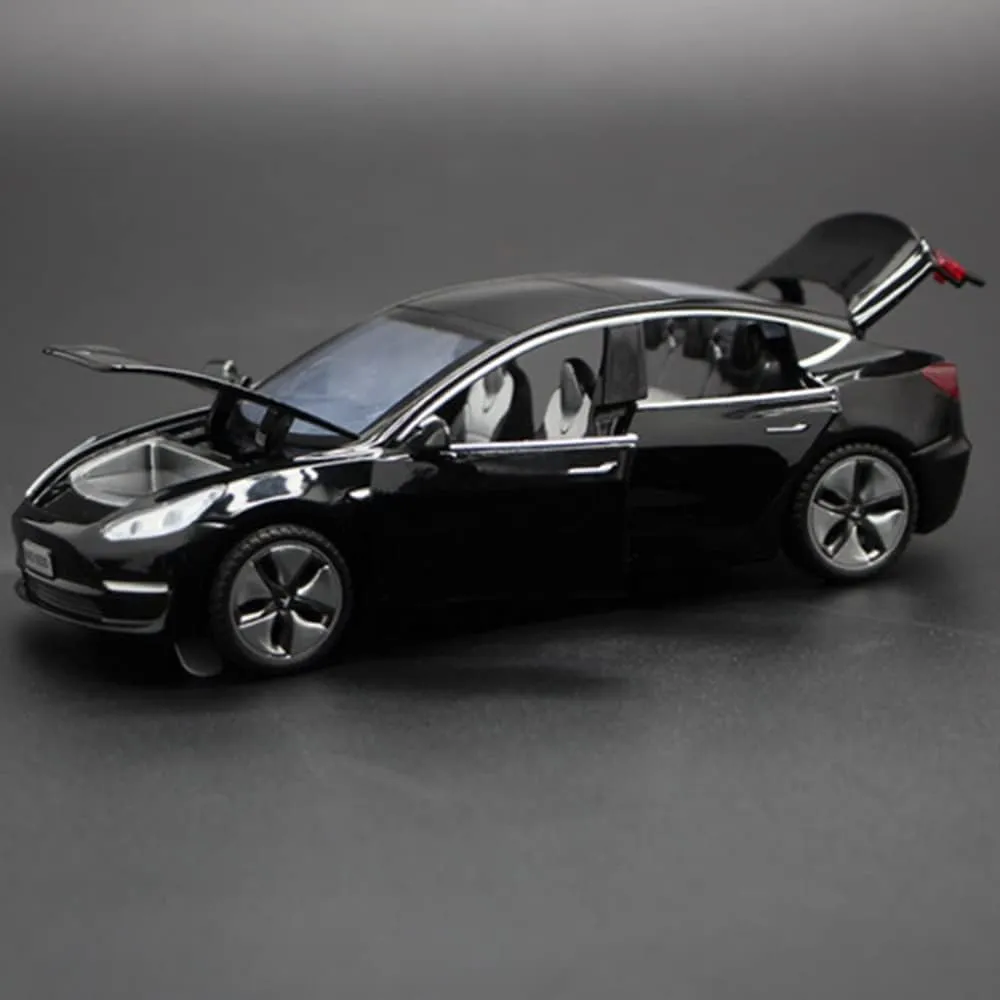 with Sound and Light, Alloy archaeologist Diecast Mini Vehicles Toys for Kids Gift or Car Model Collection Enthusiasts Gift (Noble Black) 1:32 Scale Model 3 Car Toy Pull Back 