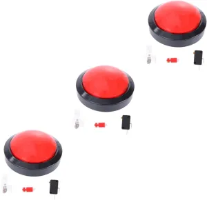 Without Battery Easy to Use 3pcs Electronic Responder Toy with and Led Light for Classroom Quizzes ponder explosive and Games Fun Answer Buzzers 