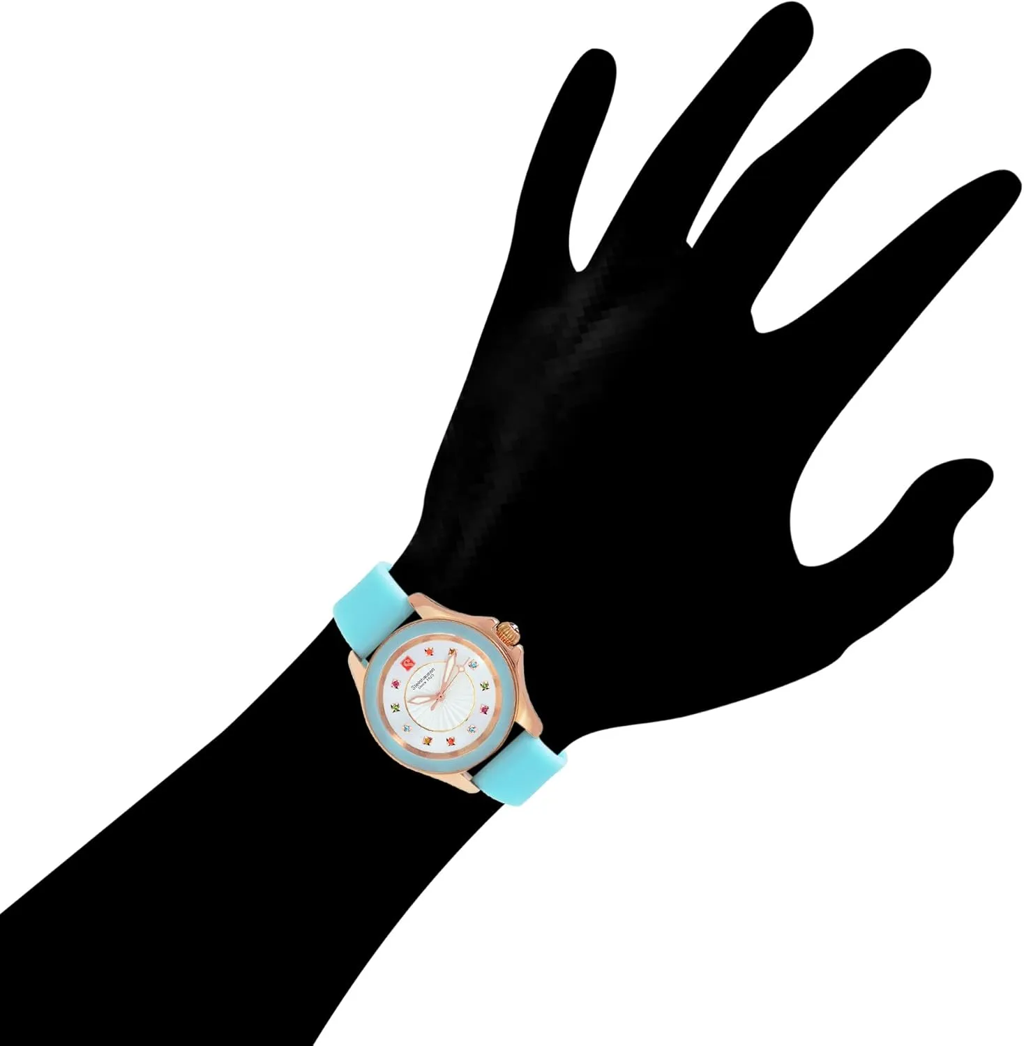 Women's Watch Arbon weightily complementary weed inadequately tribute corollary Collection Stainless Steel Silicone Interchangable Band 