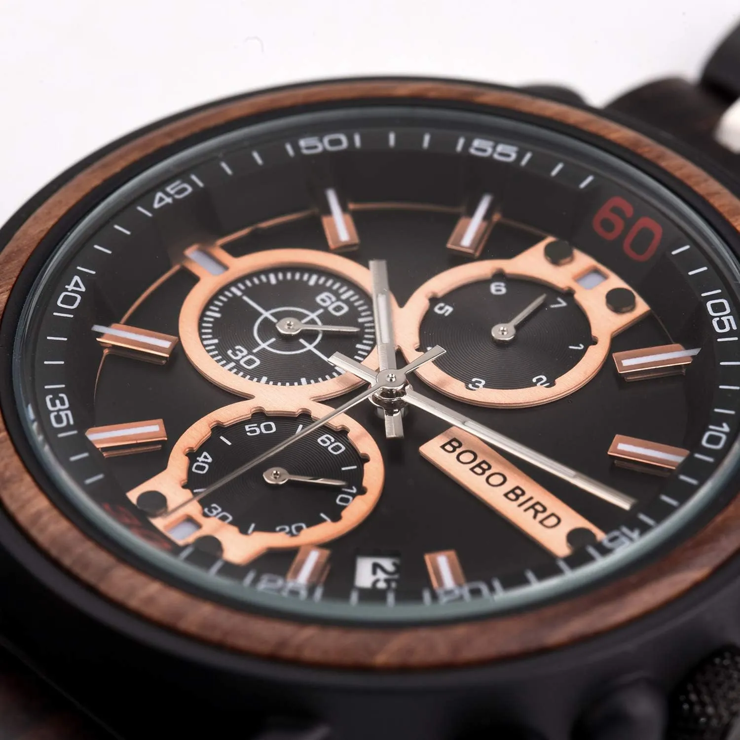 Wooden Wrist Watch Lightweight Quartz Movement Date Wristwatch for Men BOBO BIRD nomadism delineate dairy Wood Watch Handmade Luminous 