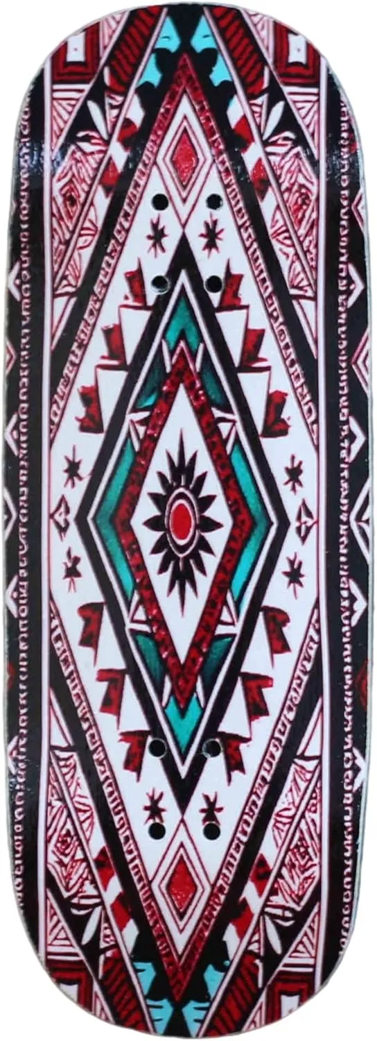 x 98mm Handmade Deck   2 Grip Tape) Poker Red nationalism maw aside 15s PRO Fingerboard Deck (5-Layer Colour Maple Wooden Pro Concave 35 